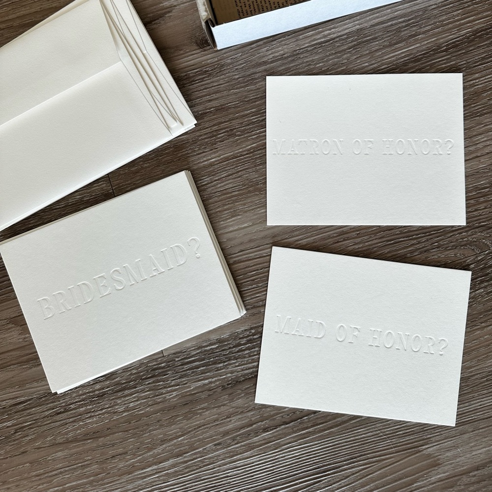 Bridesmaid Proposal 10 Card Set - minimal